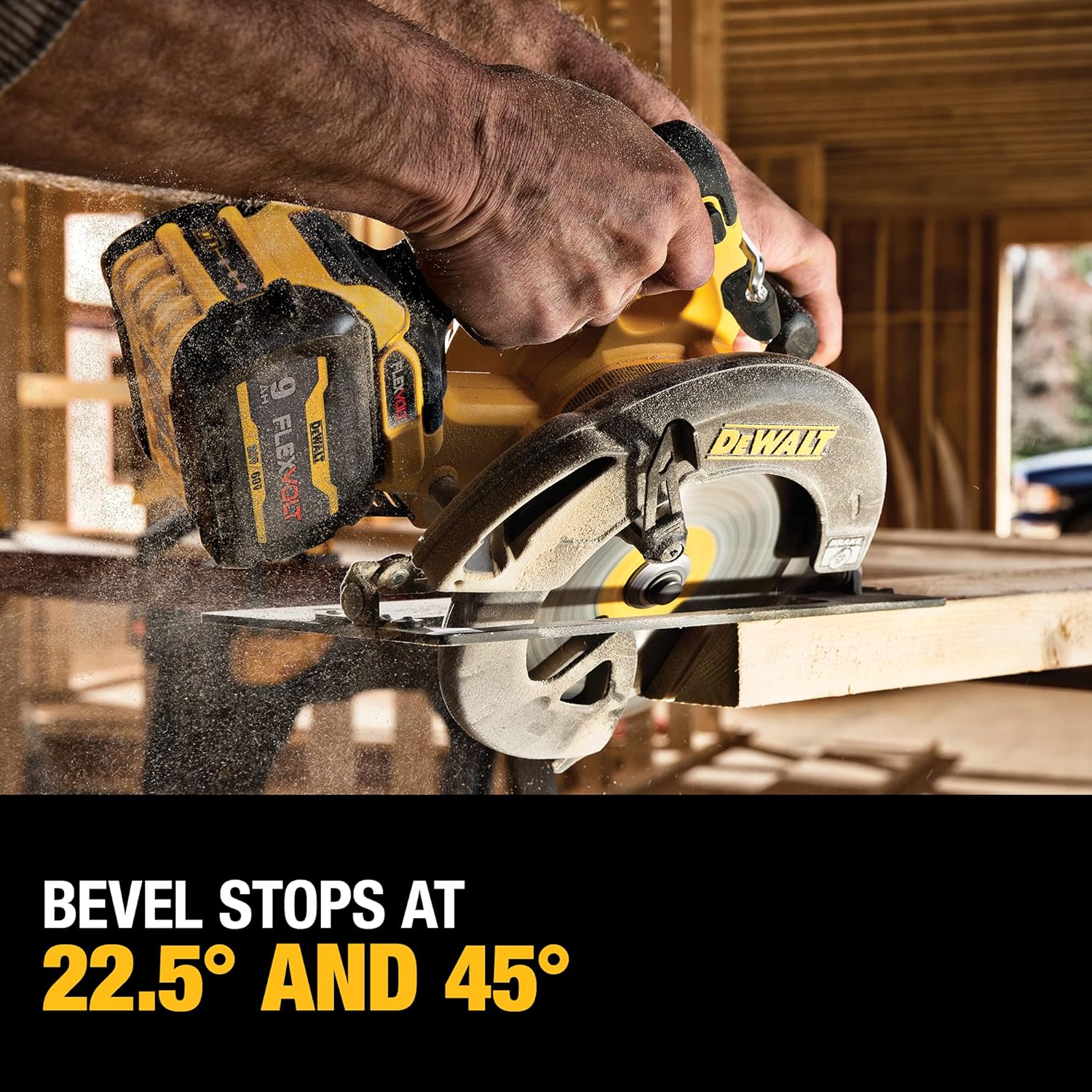 Scie circulaire sans fil Dewalt, 60 V, avec ensemble de freins, 7,25 po