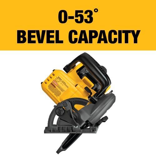 Dewalt 60V Max Flexvolt 7-1/4" Worm Drive Style Saw Kit avec 1 batterie, chargeur et sac