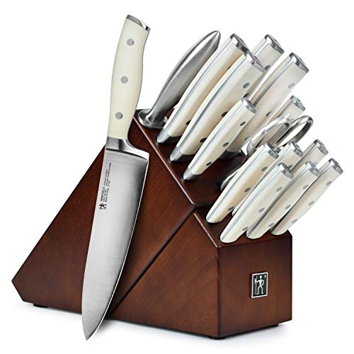 Zwilling JA Henckels International Ensemble de blocs de couteaux forgés 16 pièces - Blanc cassé
