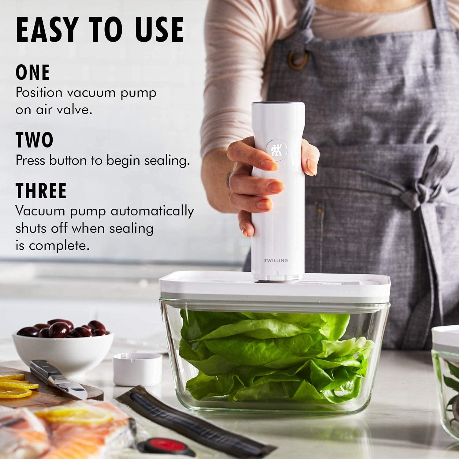 Kit de démarrage pour machine à emballer sous vide Zwilling Fresh & Save - 6 pièces