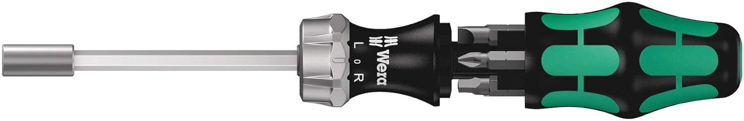 Wera Kraftform Kompakt 27 RA Tournevis à cliquet fendu - Tête 1/4"-DD