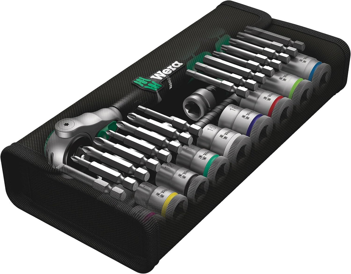 Wera 8100 SB 6 Speed 3/8 29 PC 3/8" Drive Metric