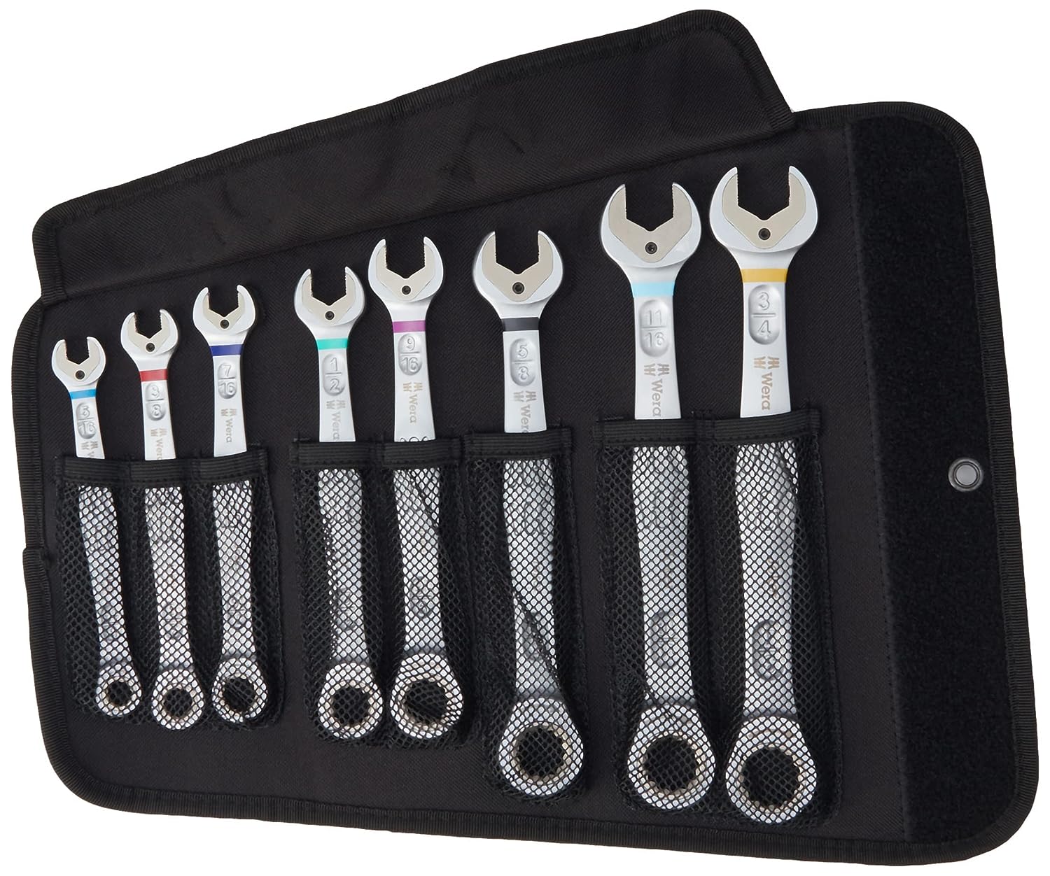 Jeu de 8 clés à cliquet Wera Joker Comb, boîte impériale