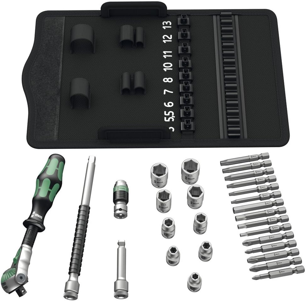 Wera Zyklop Speed Ratchet Set 8100 SA 6 Transmission 1/4" Metric Set de 28 pièces
