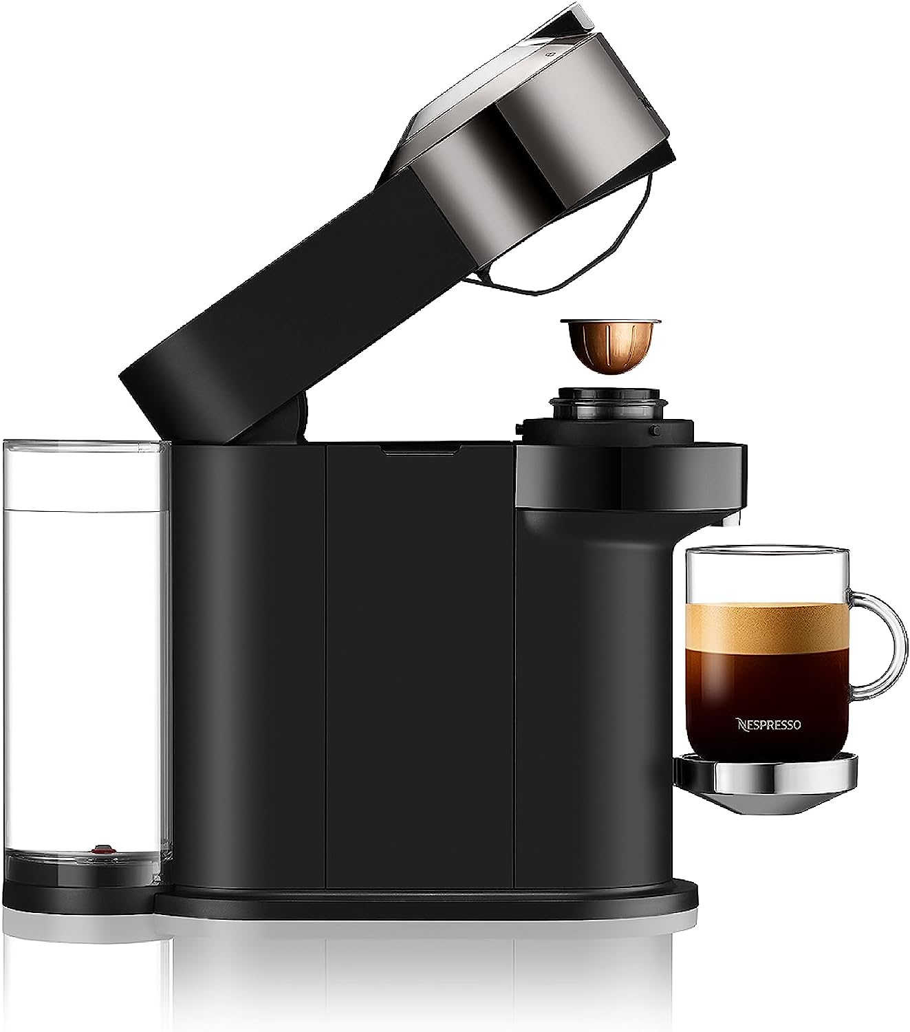 Machine à café et expresso Nespresso Vertuo Next Premium de Breville - Chrome foncé