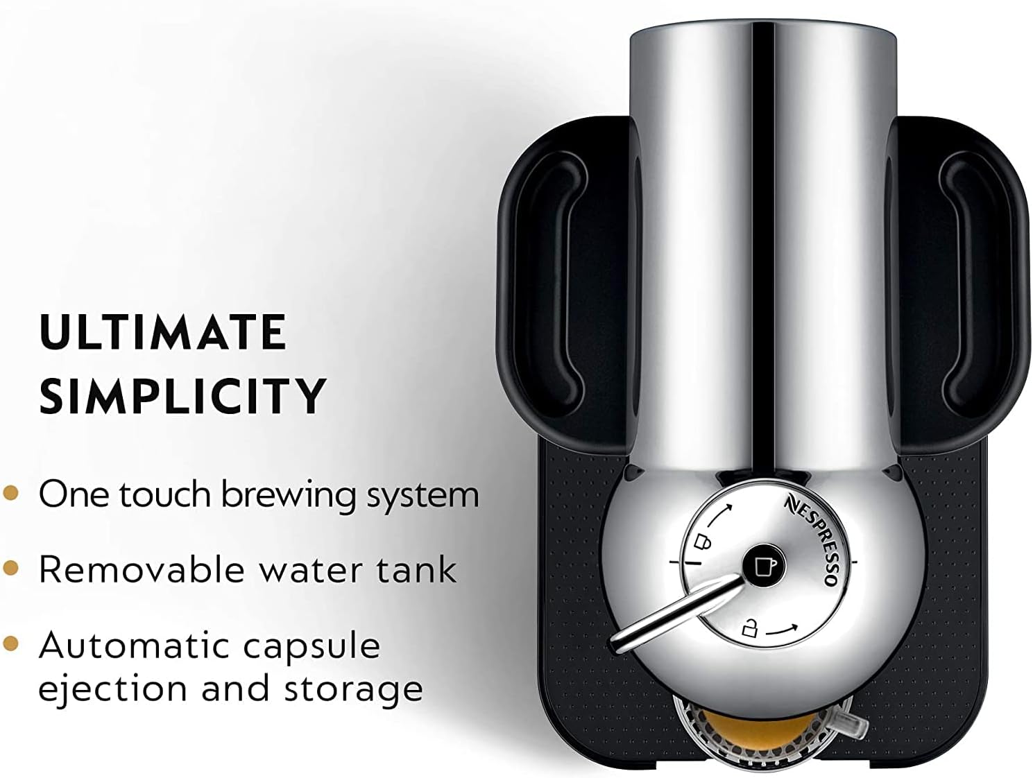 Machine à café et expresso Nespresso Vertuo de Breville - Chrome