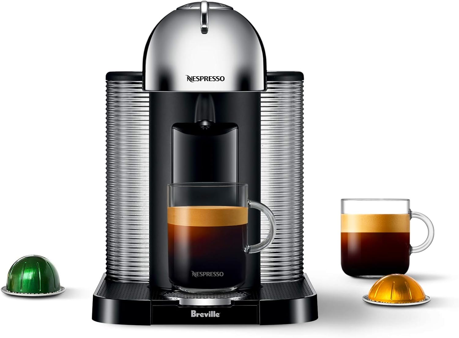 Machine à café et expresso Nespresso Vertuo de Breville - Chrome