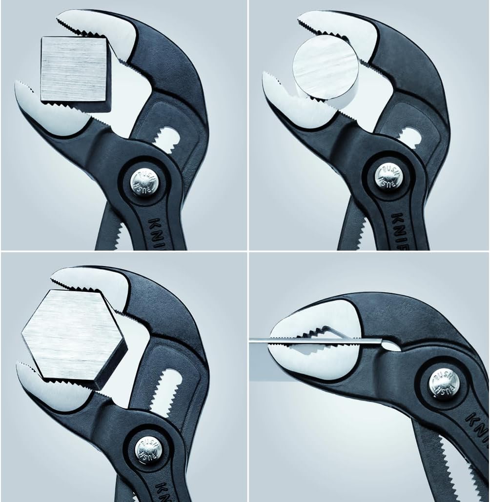 Knipex Cobra Set de 4 pièces comprenant 1 pince coupante et 1 pince à bec