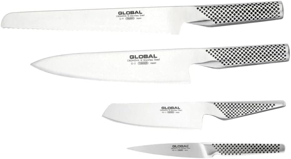Ensemble de blocs de couteaux Teikoku Global, 5 pièces, acier inoxydable