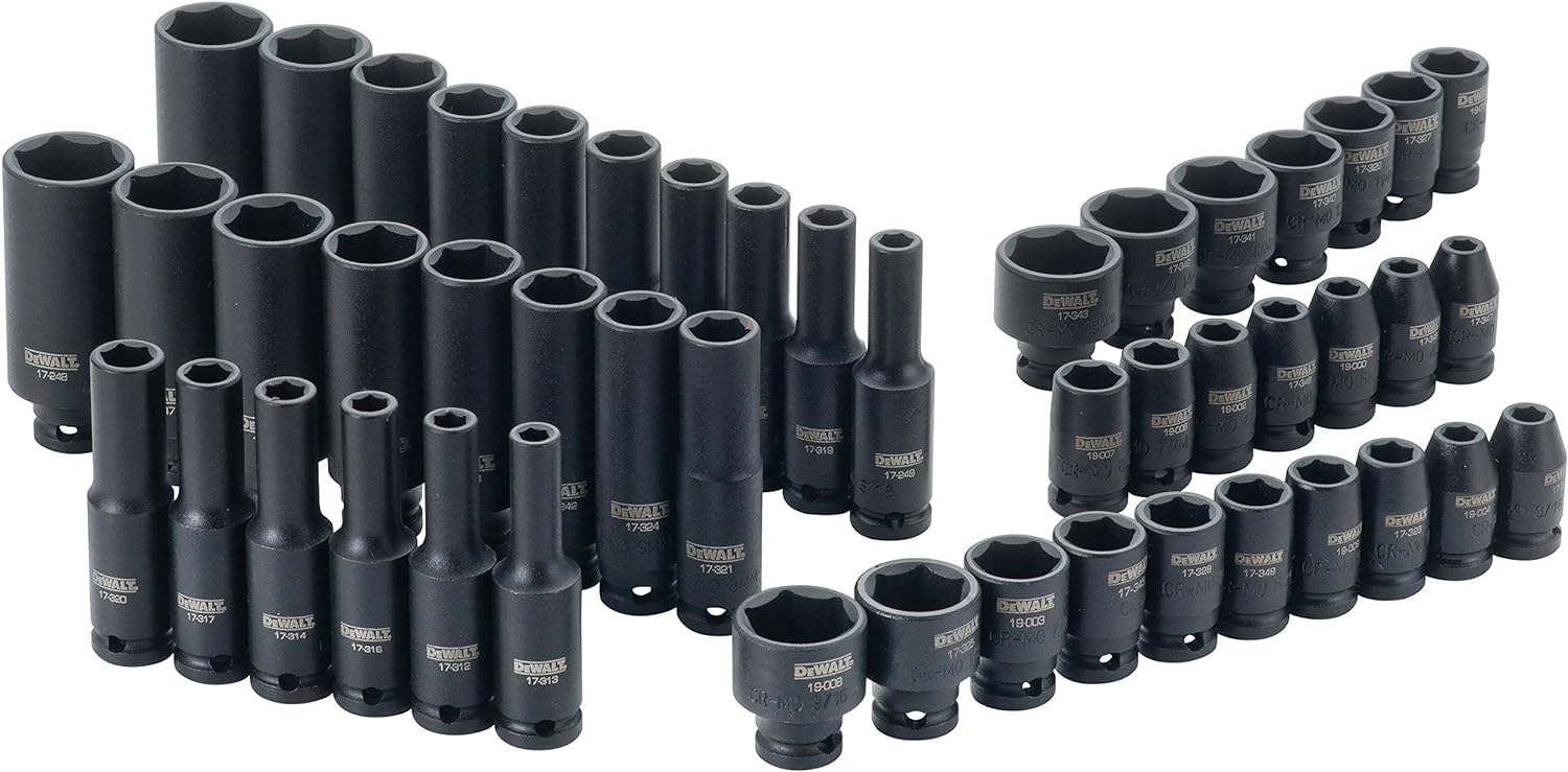 Jeu de douilles à choc Dewalt 1/4", 48 pièces