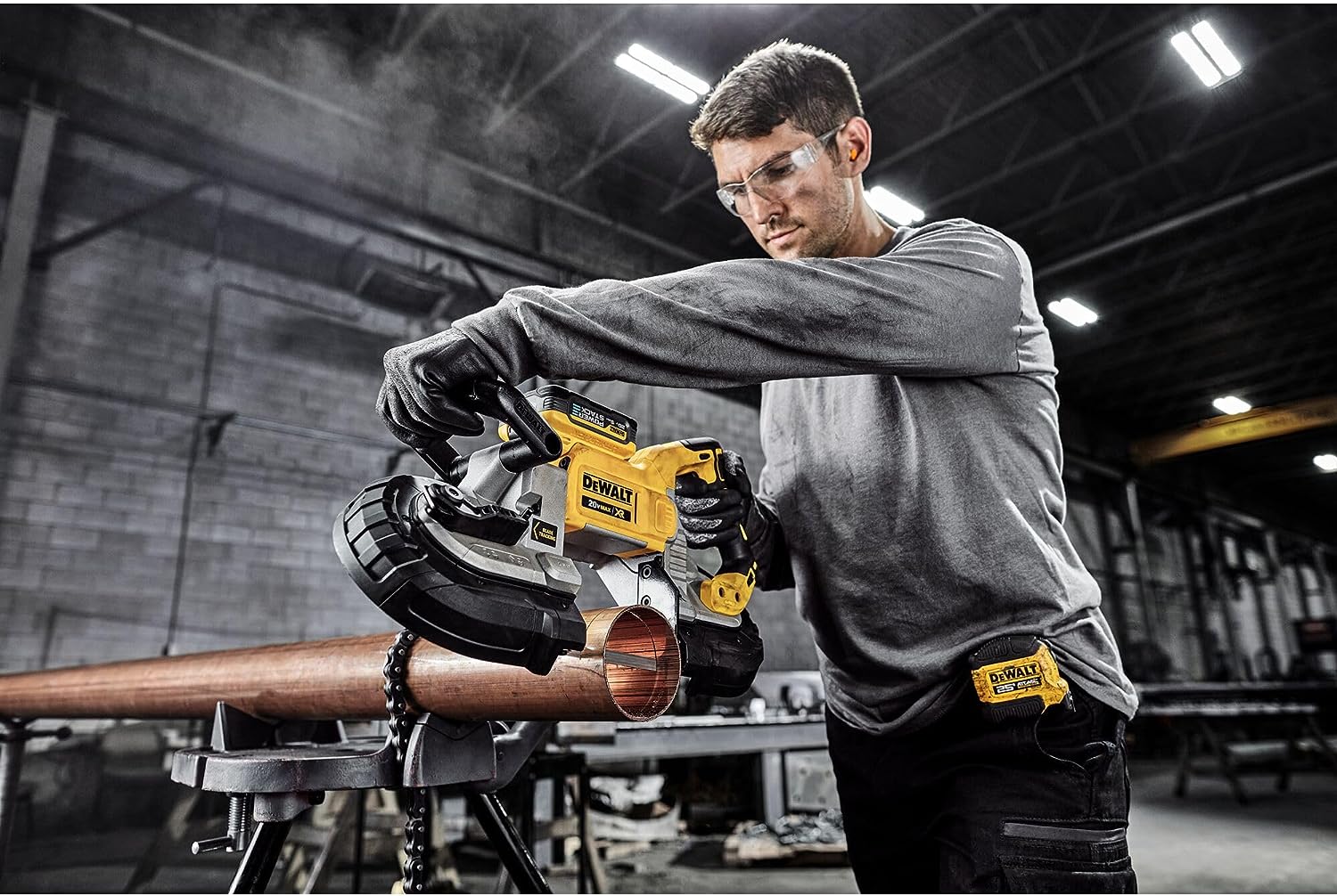 Scie à ruban à coupe profonde Dewalt Max, outil nu