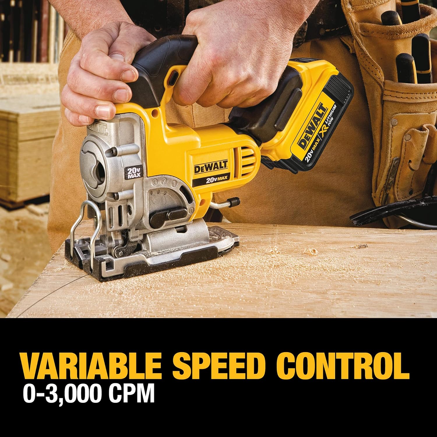 Scie sauteuse Dewalt 20V Max avec 1 batterie et un sac