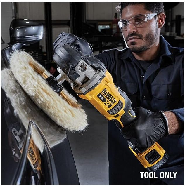 Dewalt20V MAX XR Polisseuse rotative sans fil à vitesse variable de 7 po (180 mm)