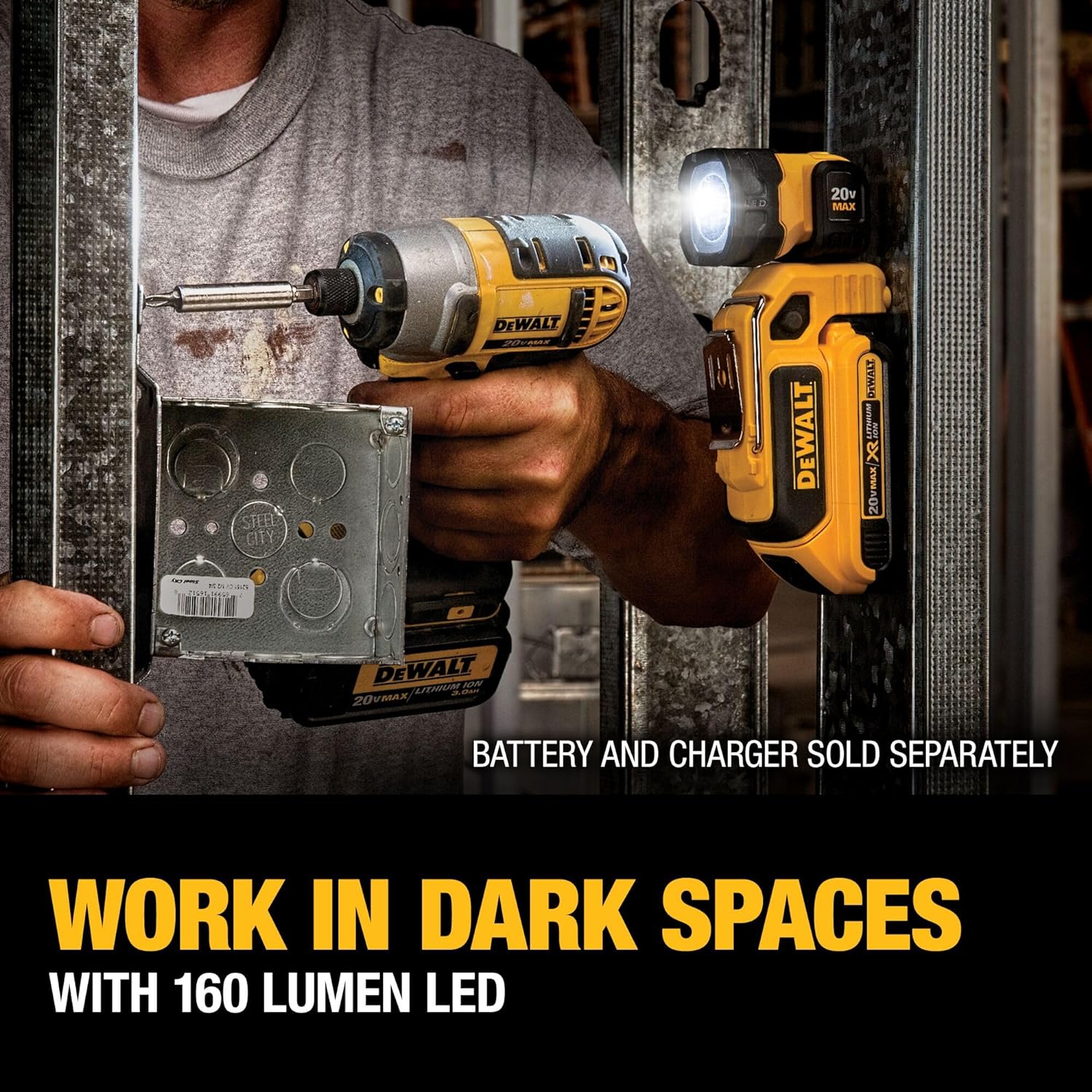 Dewalt DCL044 Lampe de travail portative à LED 20 V Max