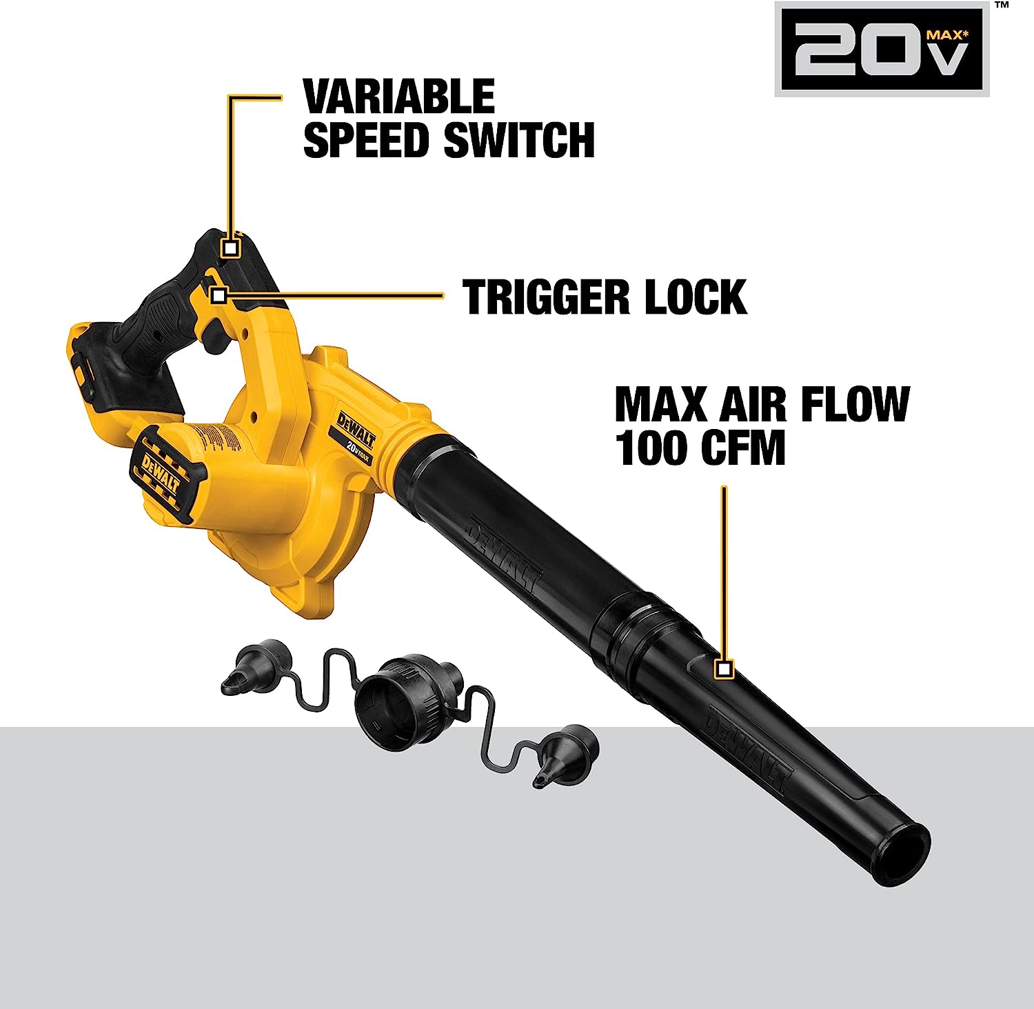 Souffleur Dewalt 20 V MAX pour kit de chantier