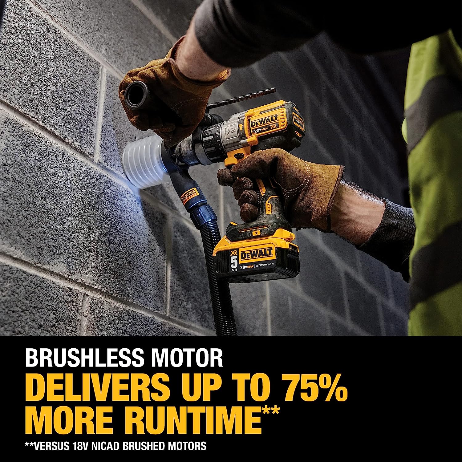 Dewalt Kit de perceuse à percussion sans balais à 3 vitesses au lithium-ion 20 V Max XR