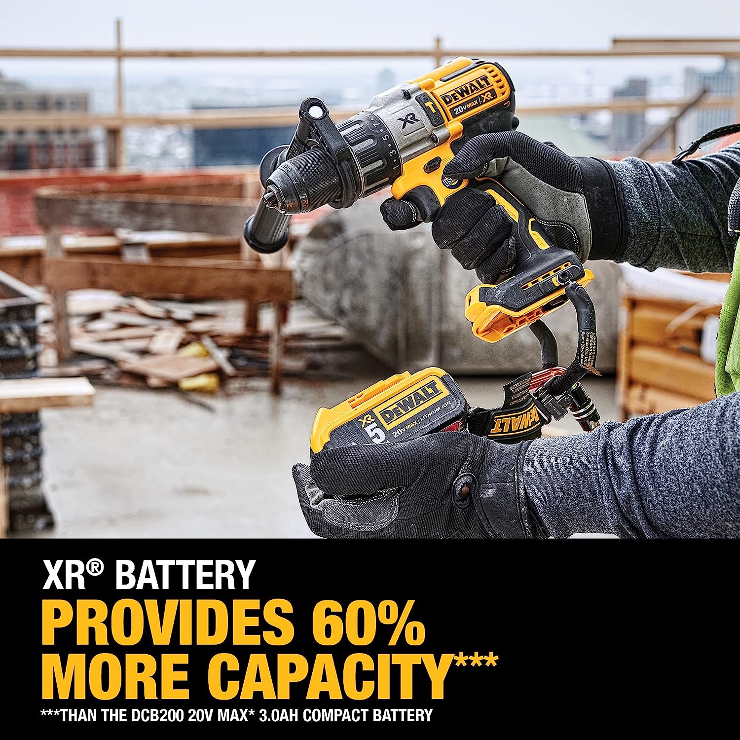 Dewalt Kit de perceuse à percussion sans balais à 3 vitesses au lithium-ion 20 V Max XR