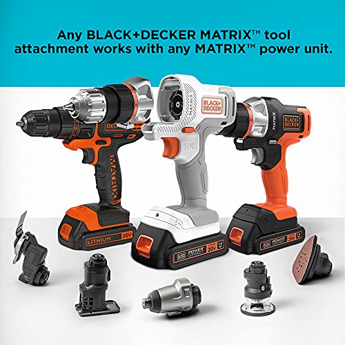 Kit combiné sans fil Matrix 20 V Max de Black & Decker - Blanc et orange