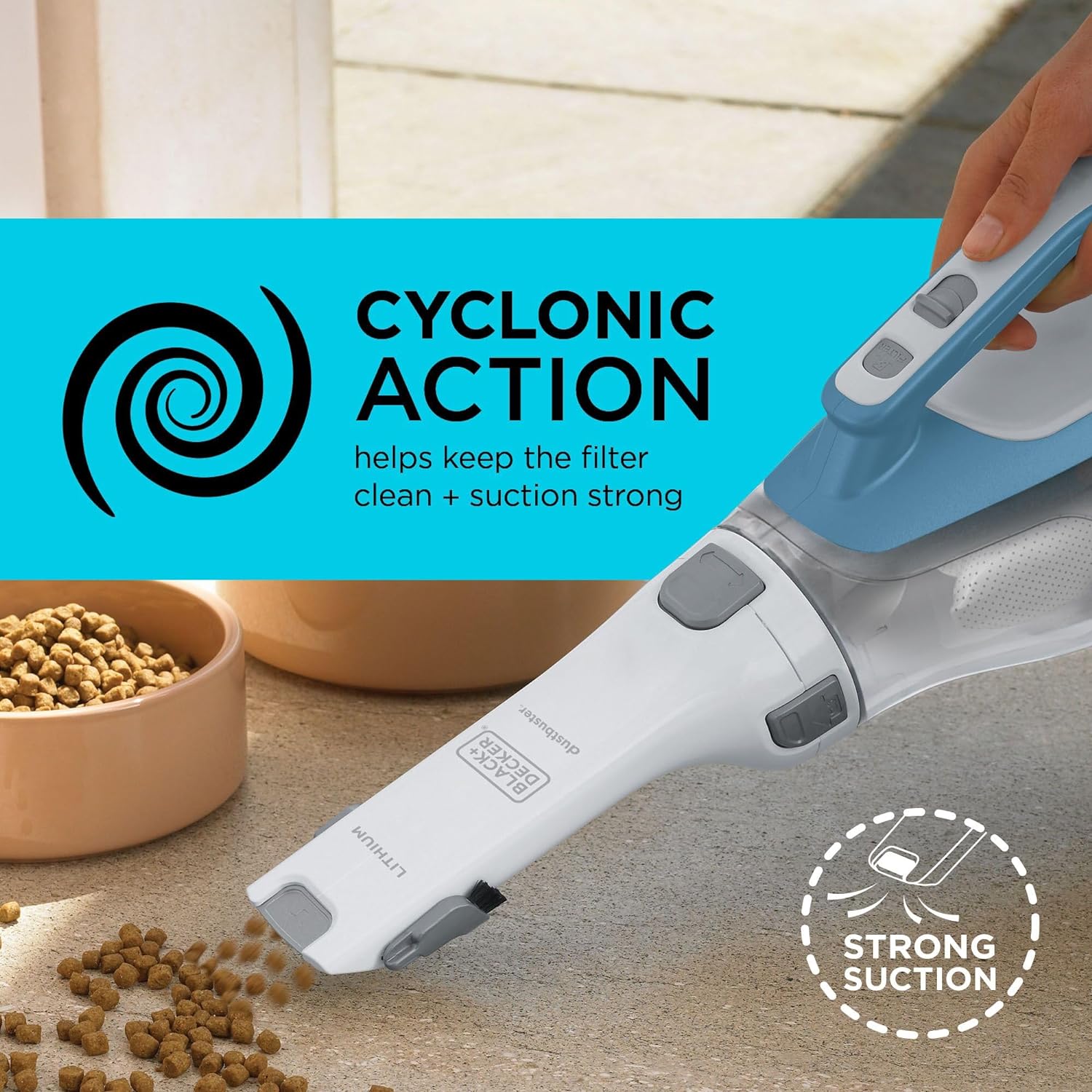 Aspirateur à main sans fil Dust Buster de Black & Decker - Vert et blanc