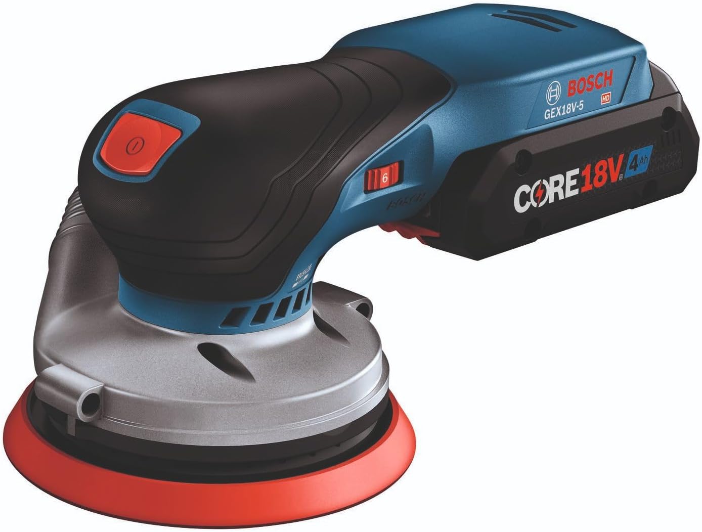 Kit de ponceuse orbitale aléatoire sans balais Bosch avec batterie avancée de 18 V