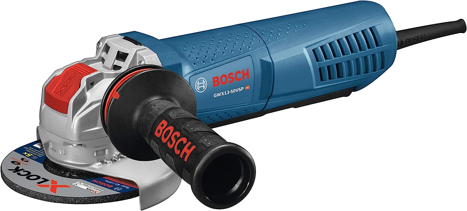 Bosch Meuleuse d'angle à vitesse variable de 5 po avec interrupteur à palette