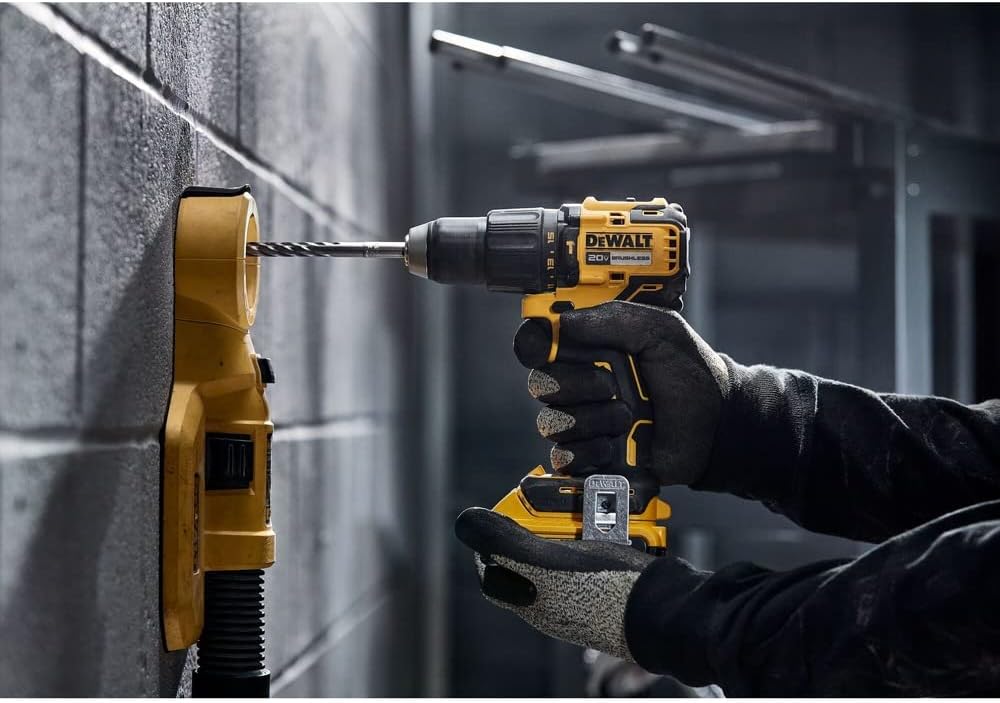 Dewalt 20V Max Brushless 1/2" Compact Cordless Hammer Drill with Ratcheting Chuck - Outil seul