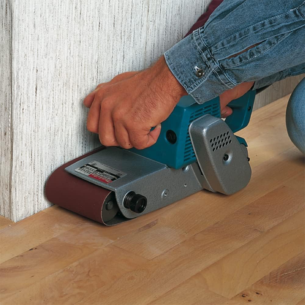 Makita Ponceuse à bande 3 "X24" sans poussière - Bleu