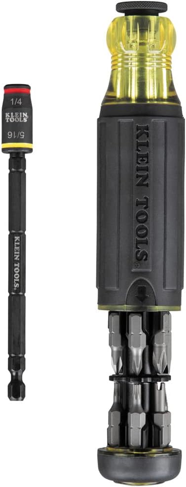 Klein Tools 14 in 1 Adjustable Screwdriver with Flip Socket