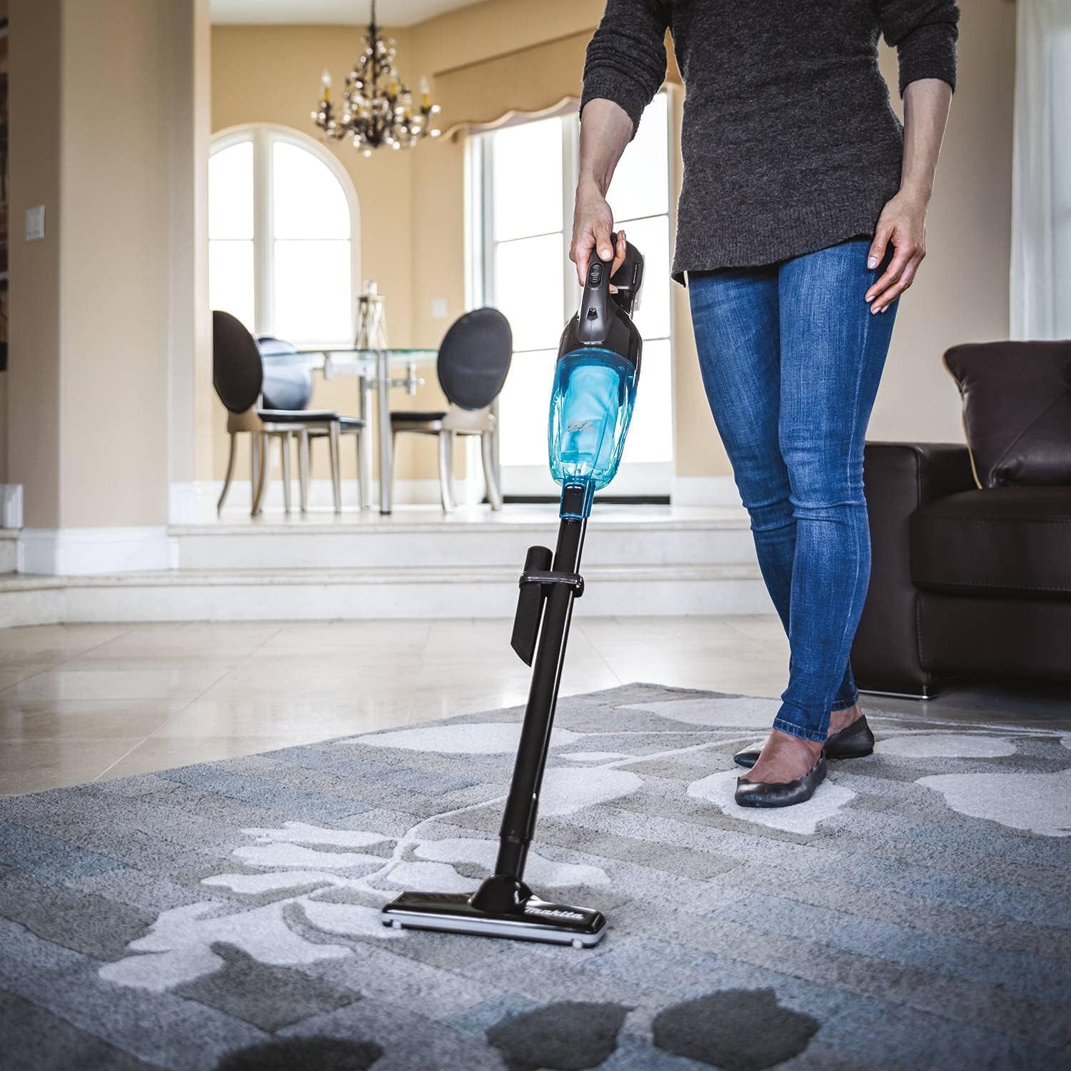 Makita 18V LXT Brushless Vacuum Cleaner - Black & Teal - Outil seul