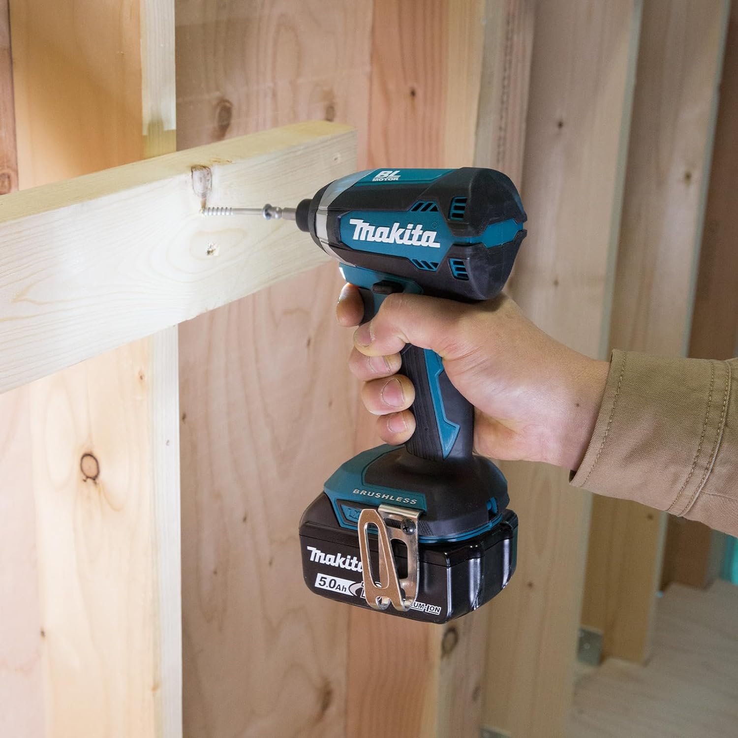 Makita 18V Lithium-Ion Cordless with ¼” Brushless Hex Impact Driver - Tool Only