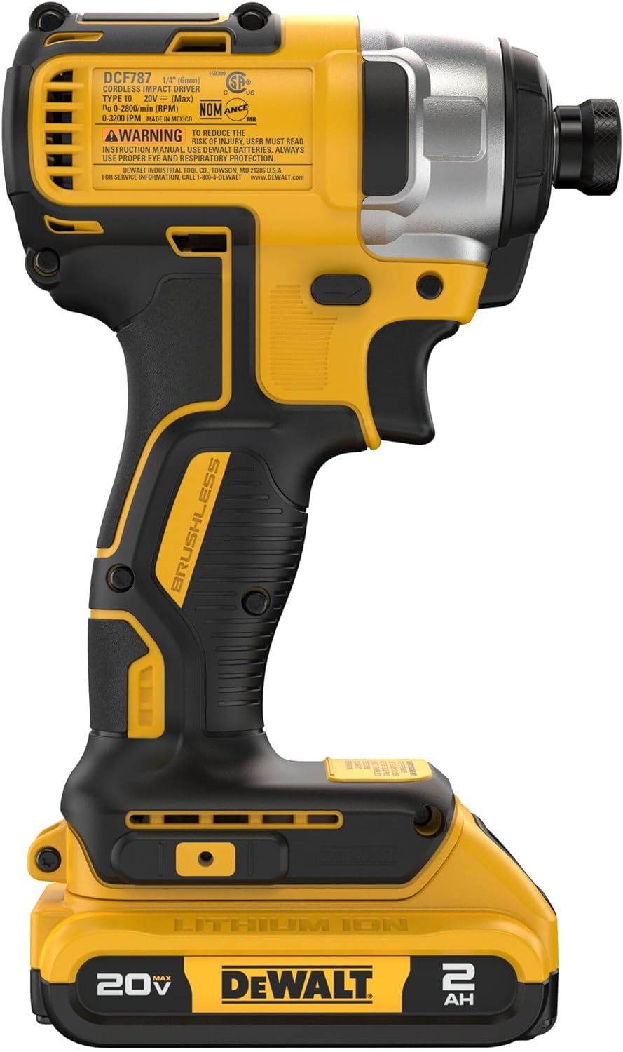 Dewalt 1/4 " 20V Max Impact Driver avec batterie et chargeur