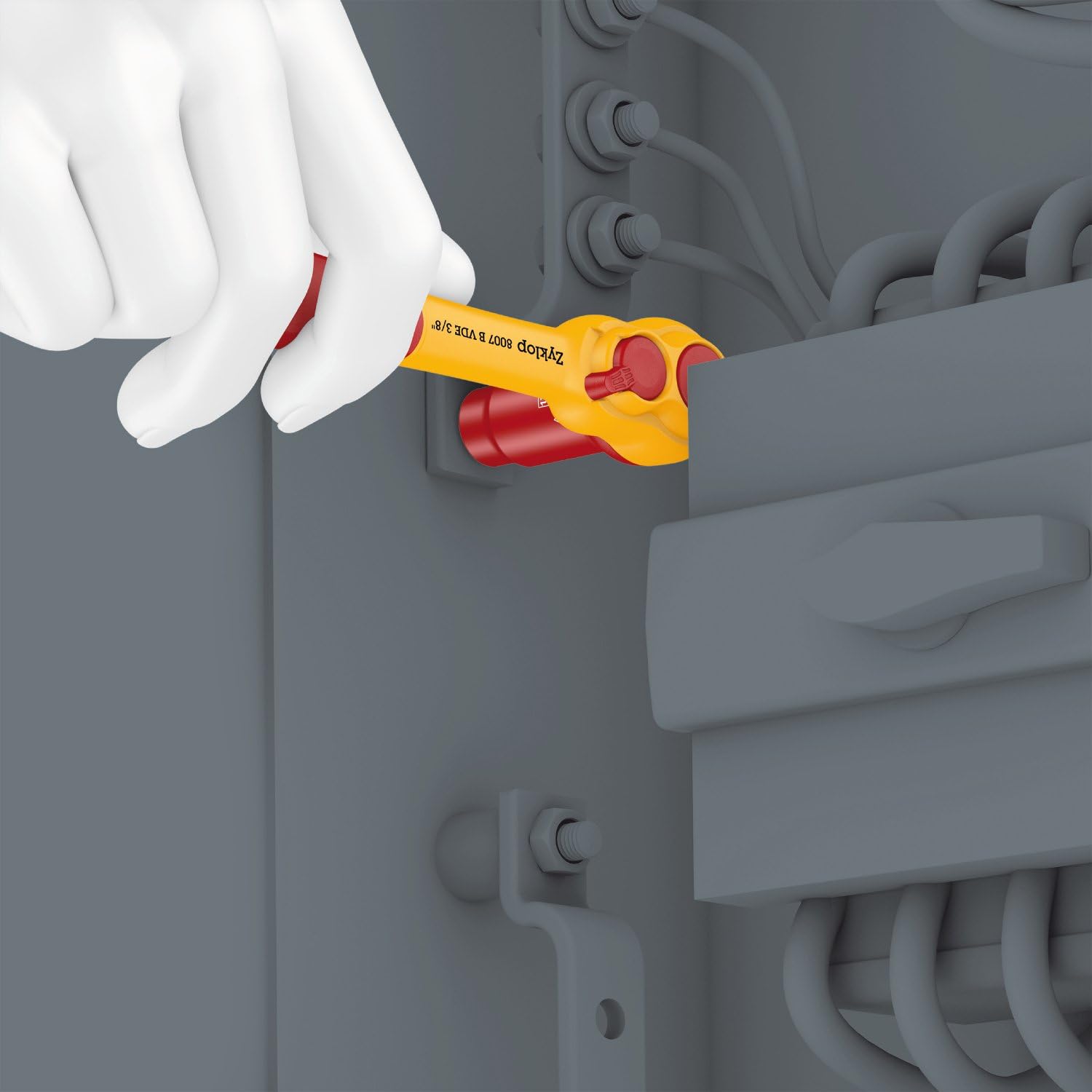Wera 8007 B Clé à cliquet VDE avec levier de commutation et 3/8" drv