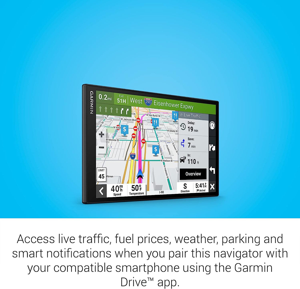 Garmin DriveSmart 86, Navigateur GPS pour voiture