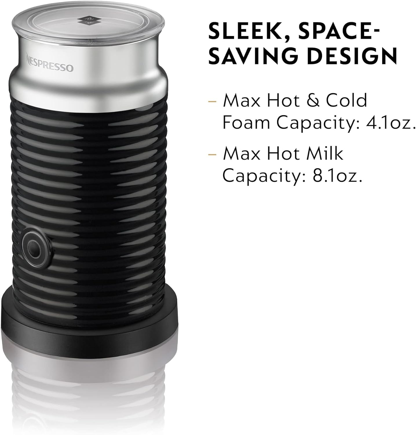 Nespresso Aeroccino3 Milk Frother - Black