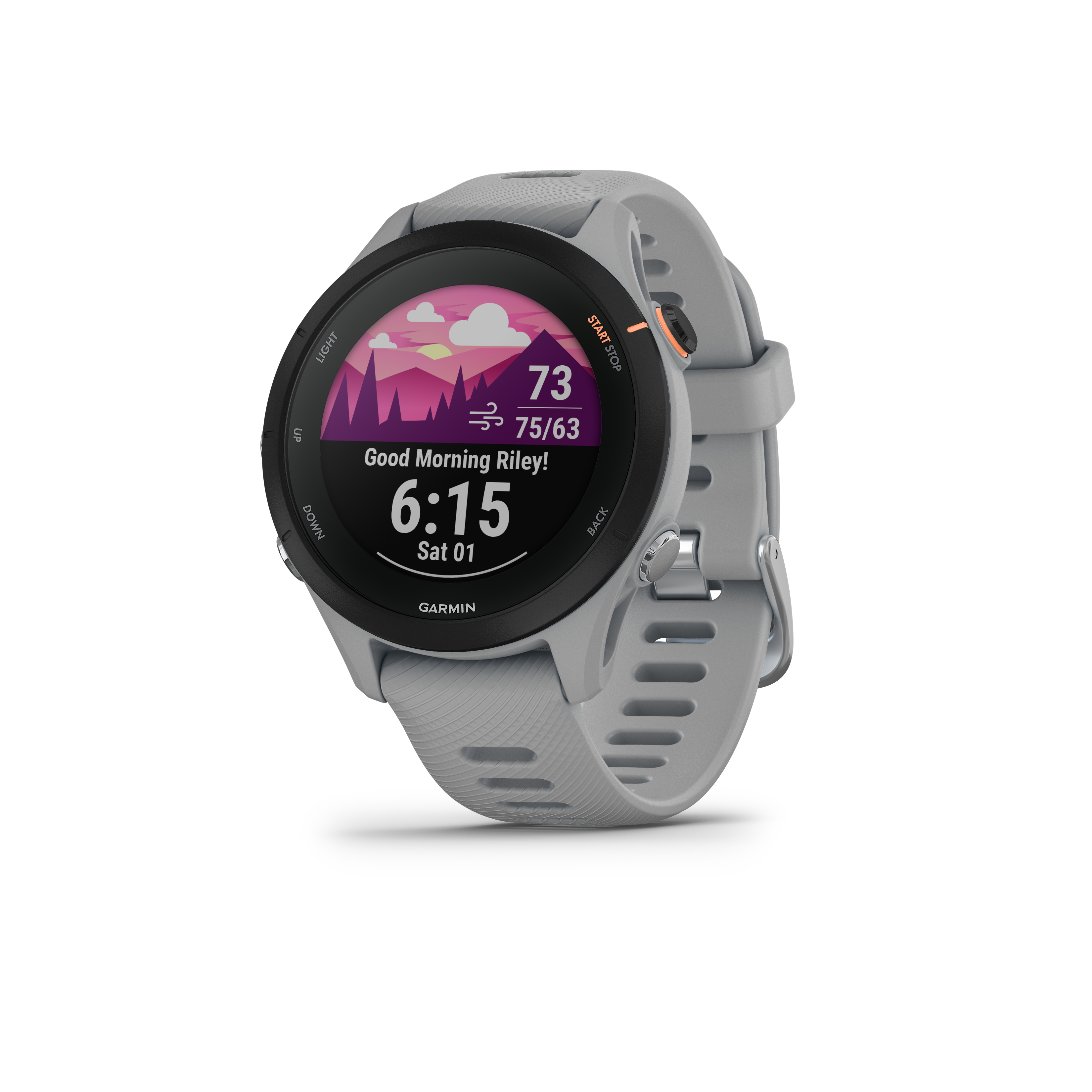 Garmin Forerunner 255S 41mm GPS Running Smartwatch - Gris poudré