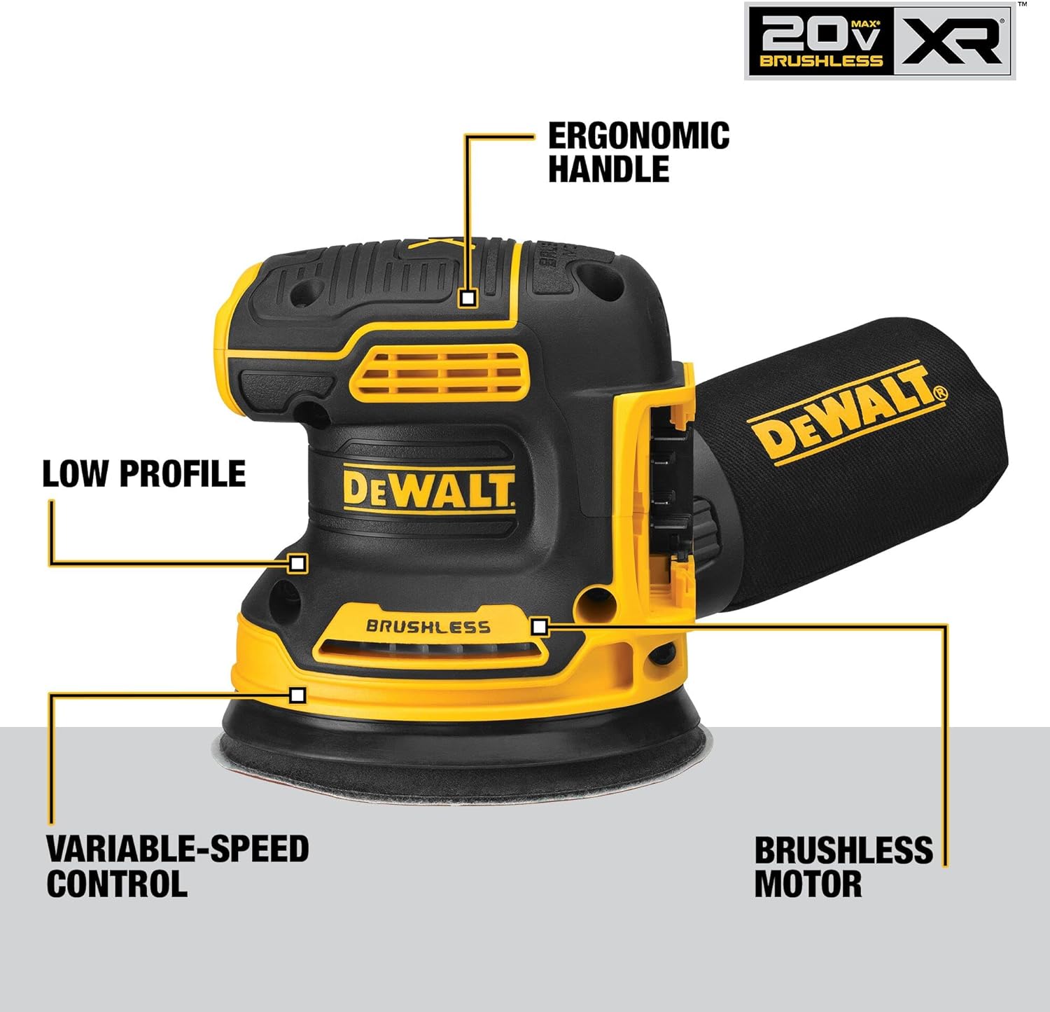 Dewalt 20V MAX Orbital Sander - Outil seul