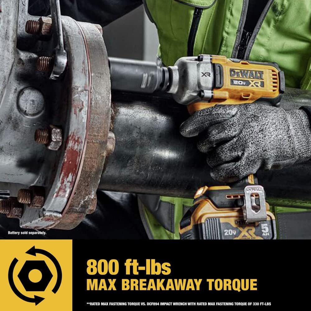 Clé à chocs Dewalt 20V MAX 1/2" à gamme moyenne avec enclume PIN à cran d'arrêt - Outil seul