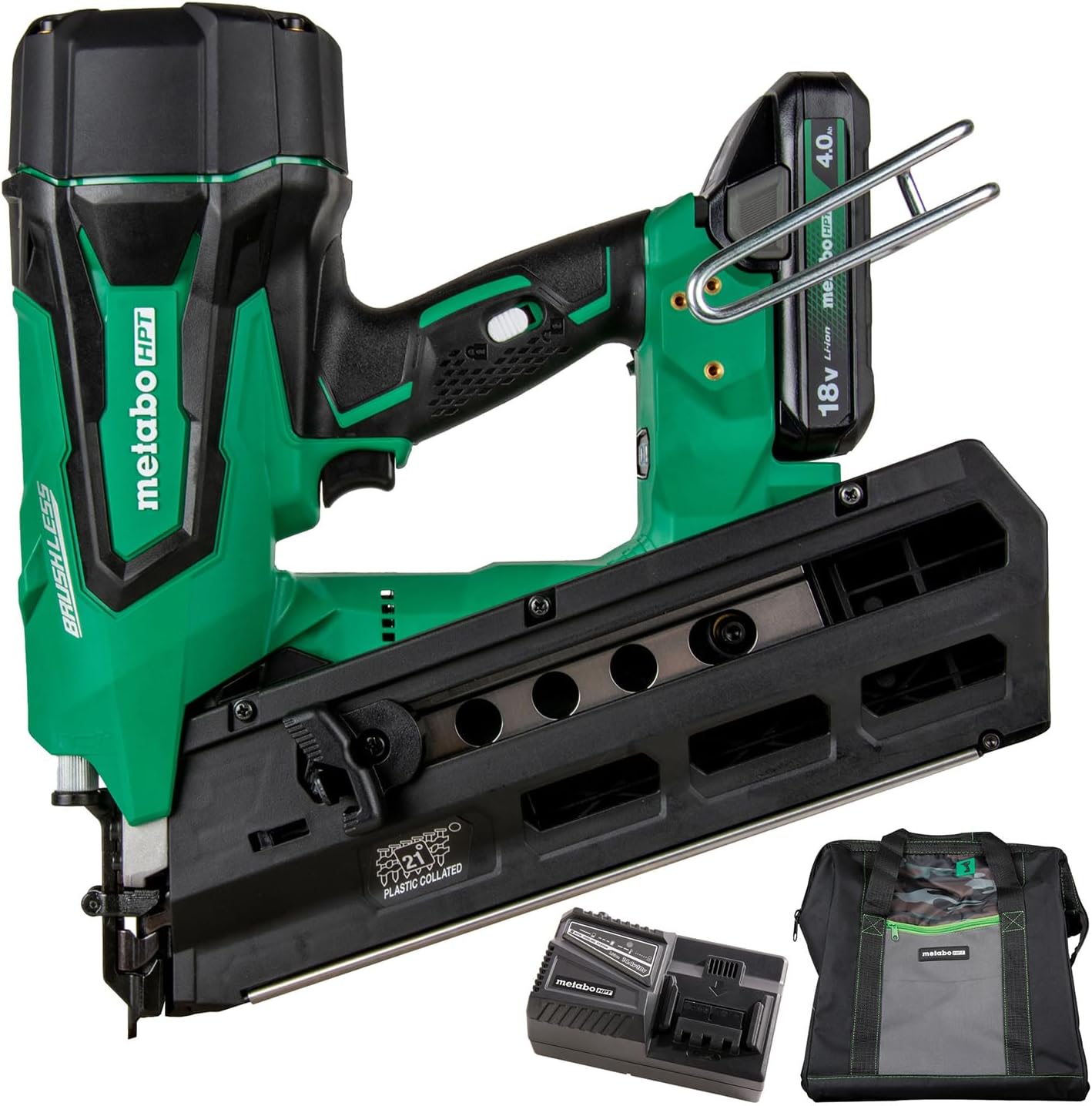 Metabo Kit cloueur pour charpente sans fil 2" à 3-1/2" HPT 18V MultiVolt