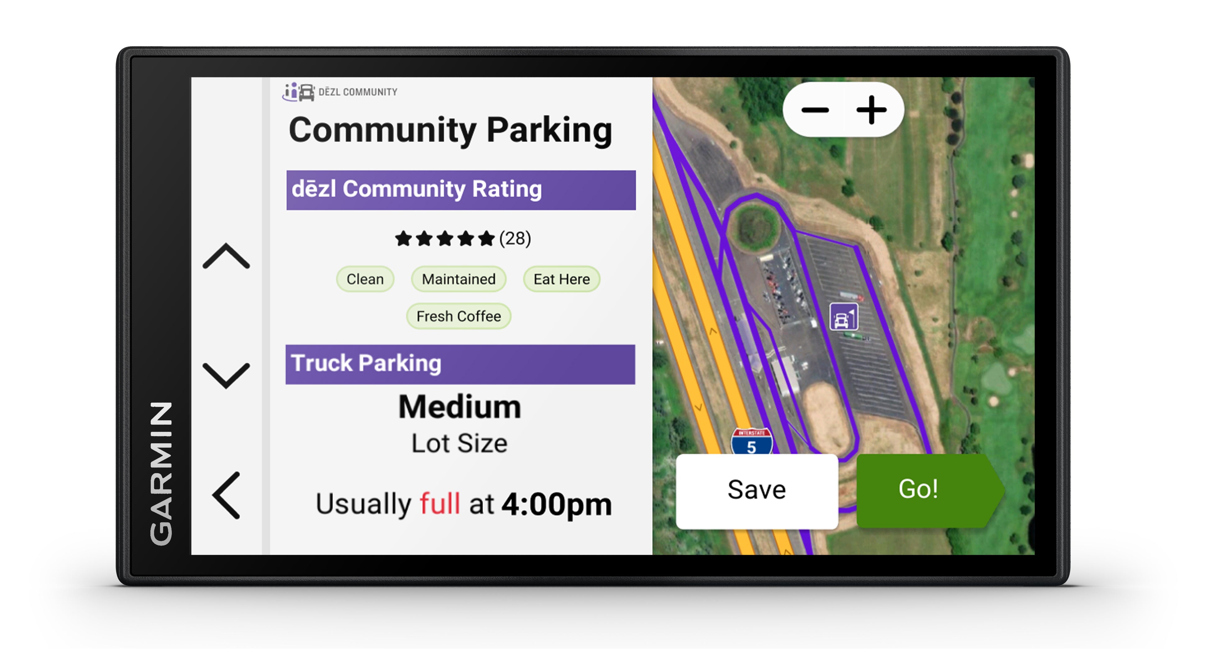 Navigateur de camion Gamin Dezl OTR620