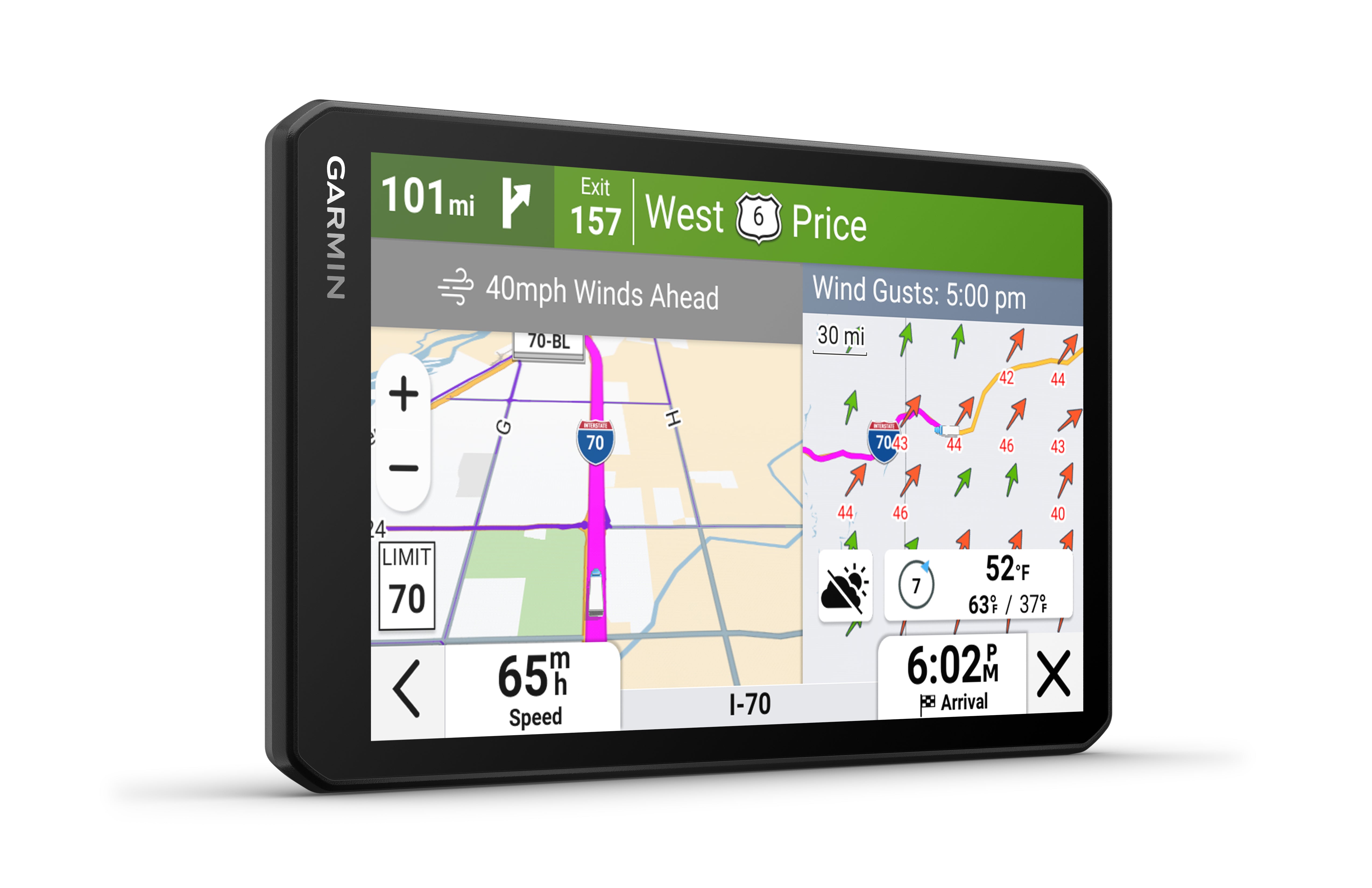 Garmin Dezl OTR725 Truck Navigator