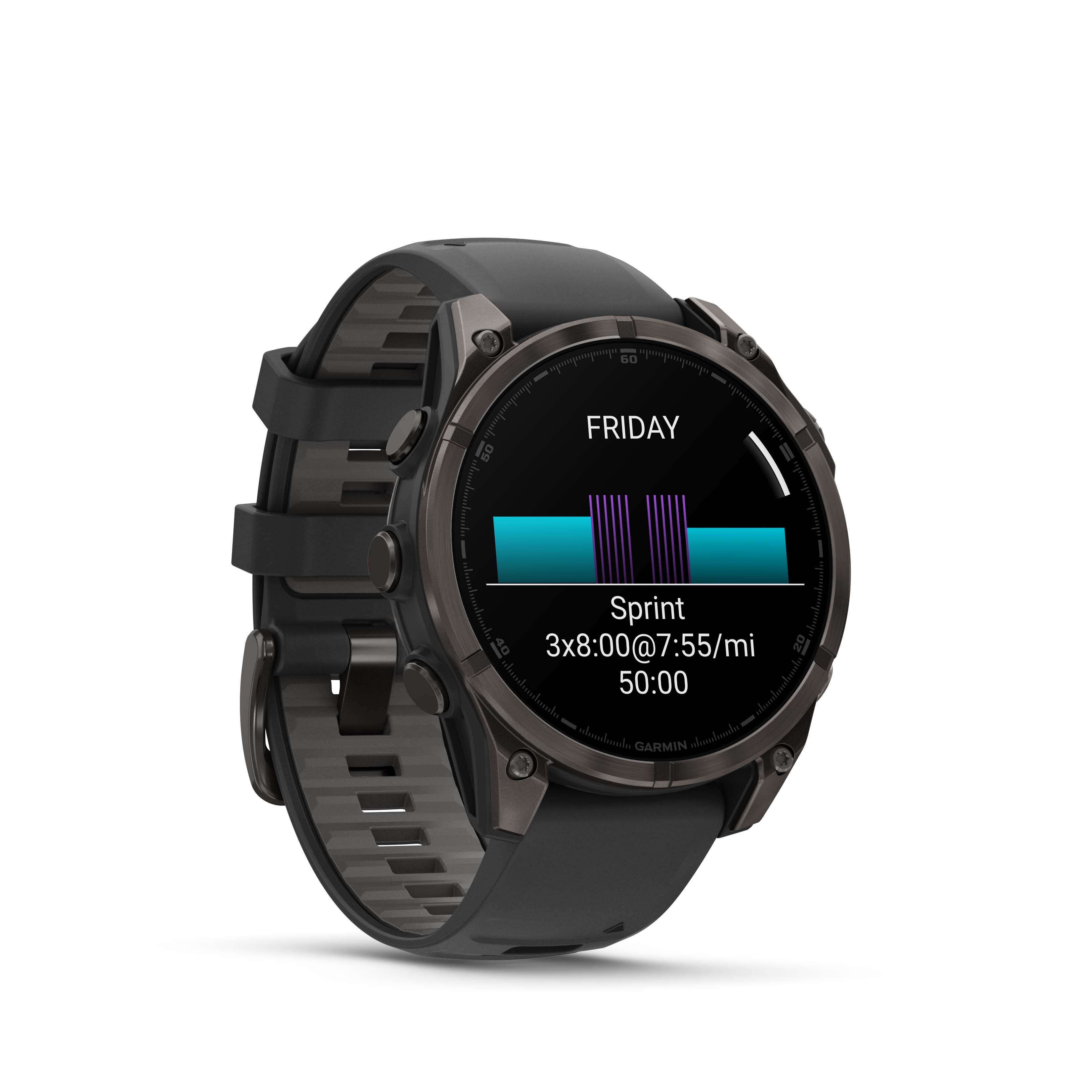 Garmin Fenix 8 47mm Amoled - Gris carbone saphir