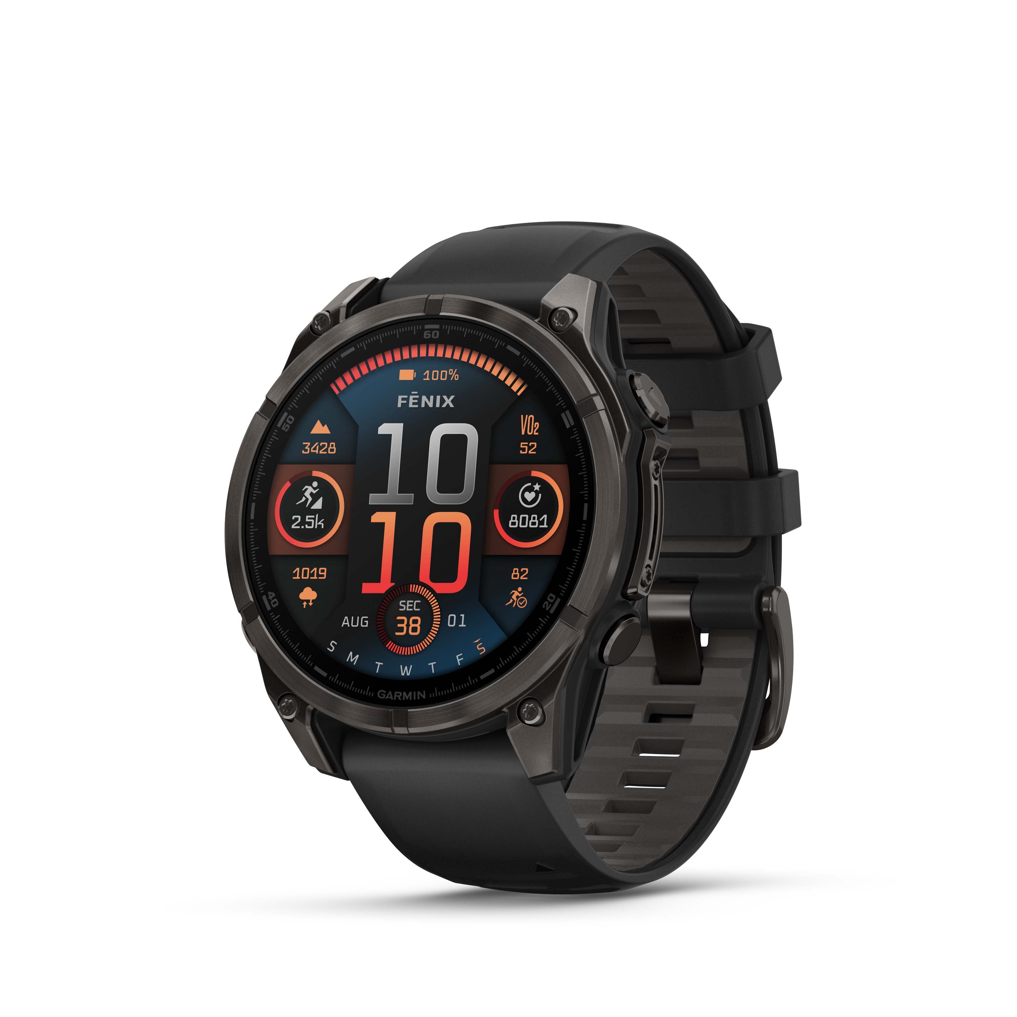 Garmin Fenix 8 47mm Amoled - Gris carbone saphir