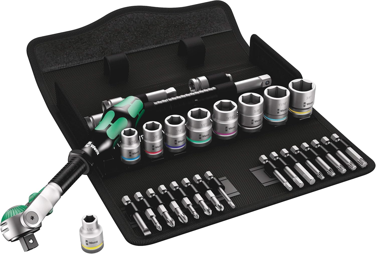 Wera 8100 SB 9 Zyklop Speed Ratchet 3/8" Imperial - Set