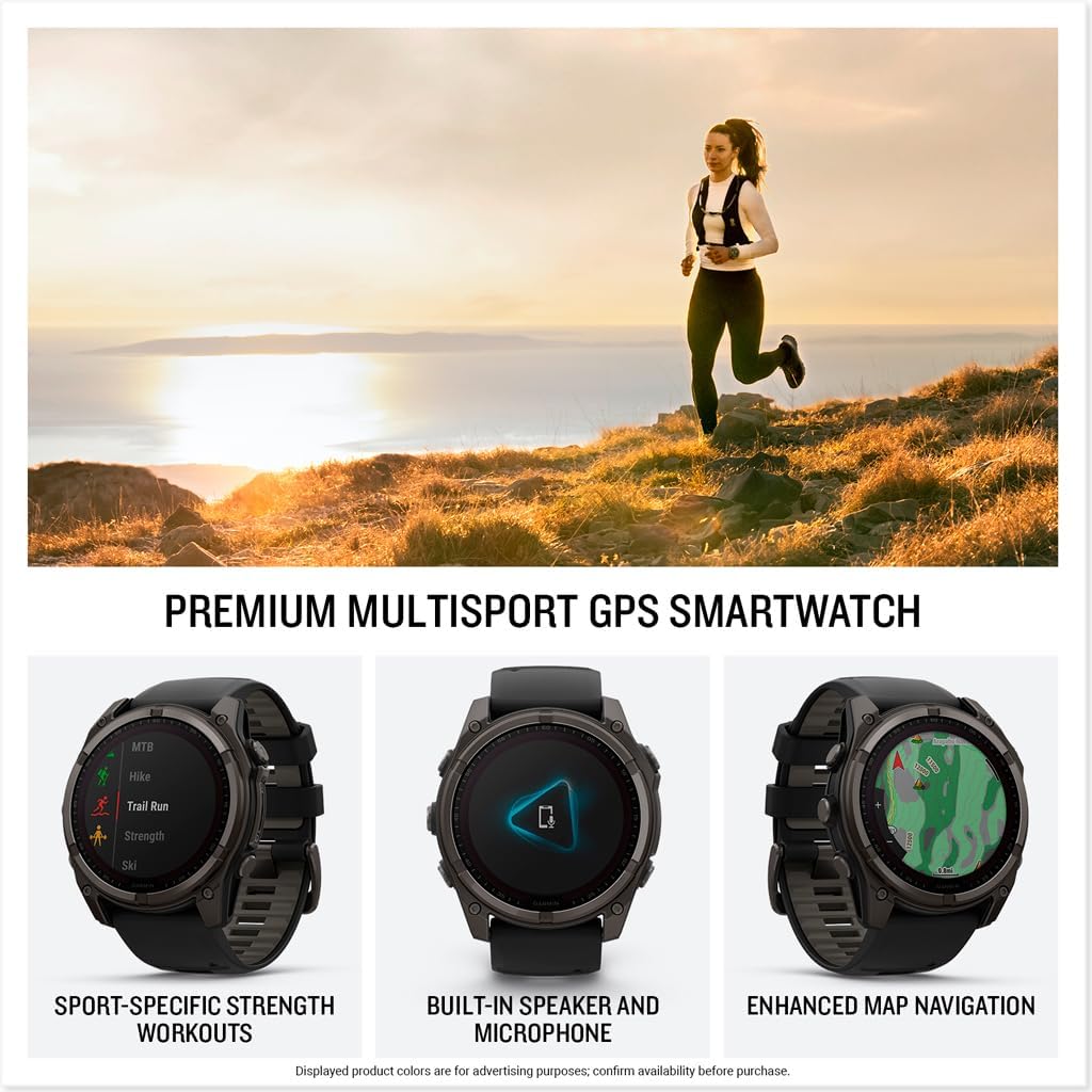 Garmin Fenix 8 51mm Amoled Sapphire- Carbon Gray