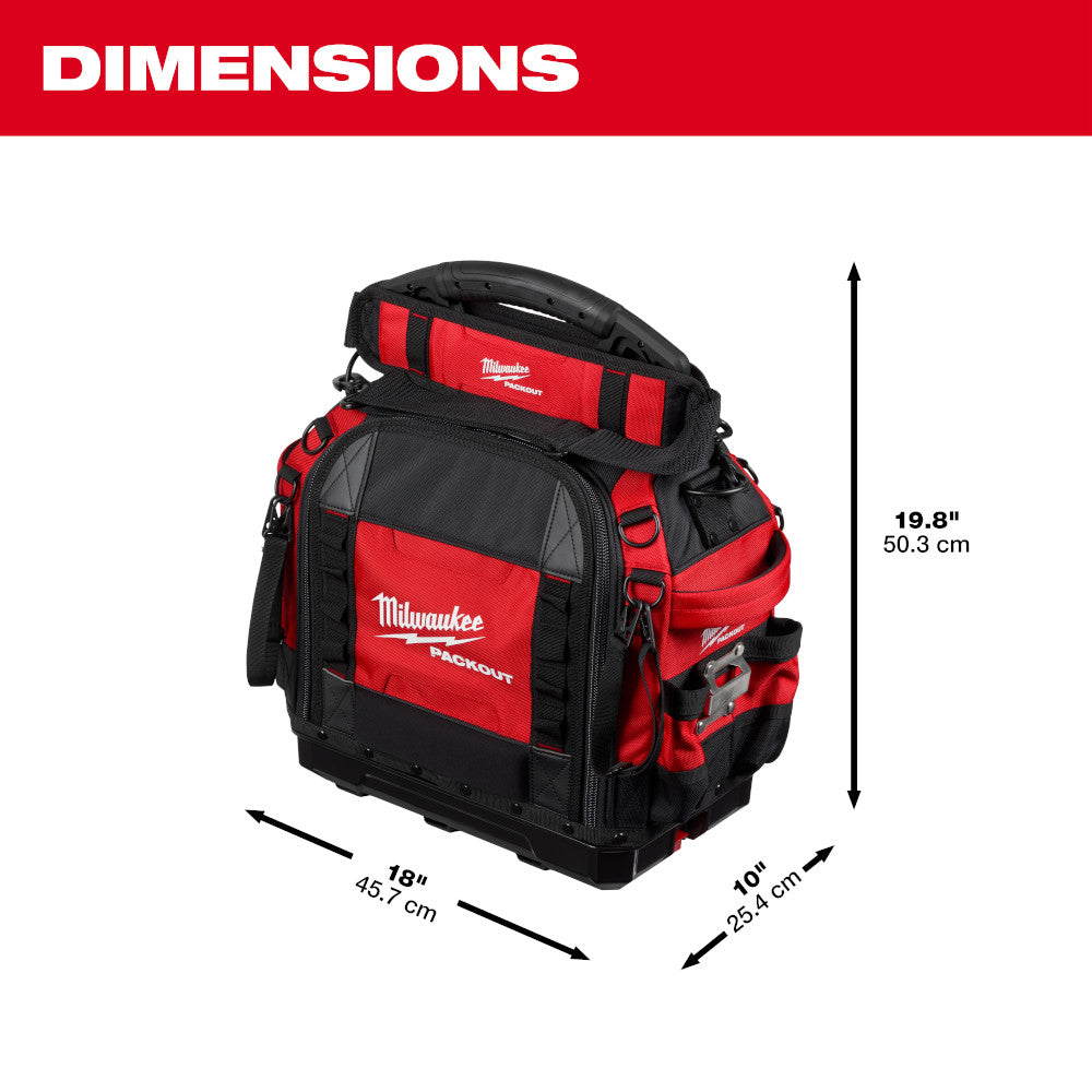 Sac à outils structuré Milwaukee Packout 15 in