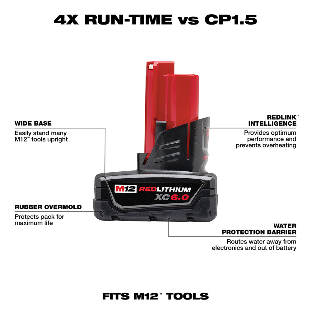 M12 REDLITHIUM XC 6.0 Battery