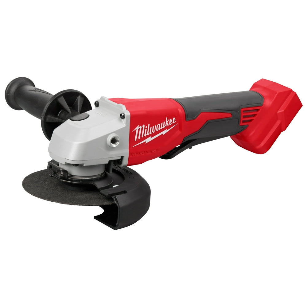 Meuleuse sans fil Milwaukee 18V 4.5" à 5" avec interrupteur à palette - Outil seulement