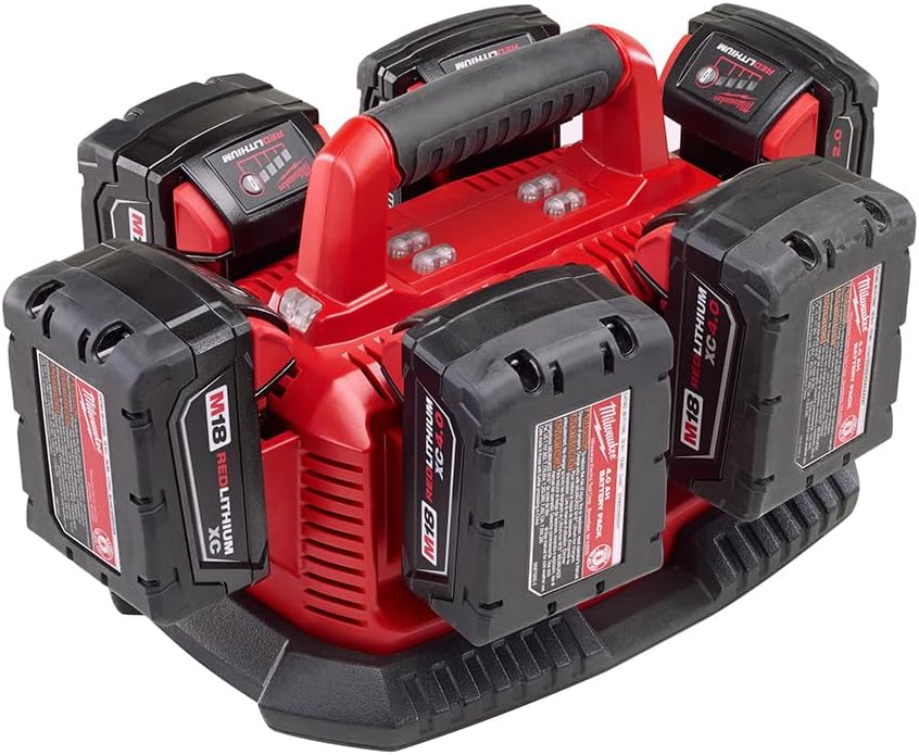 Milwaukee <a wg-1="">48-59-1806</a> M18 Packout Six Bay Rapid Charger (chargeur rapide)
