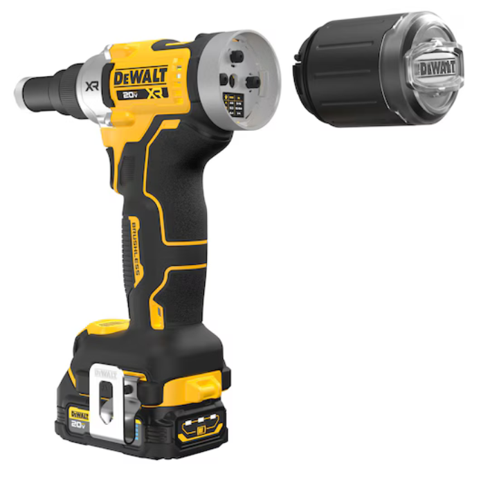Dewalt 1/4" 20V Max XR Brushless Cordless Rivet Tool Kit