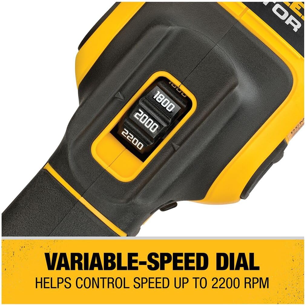 Dewalt 20V MAX XR 7" Kit de polisseuse rotative variable avec 2 batteries et un sac